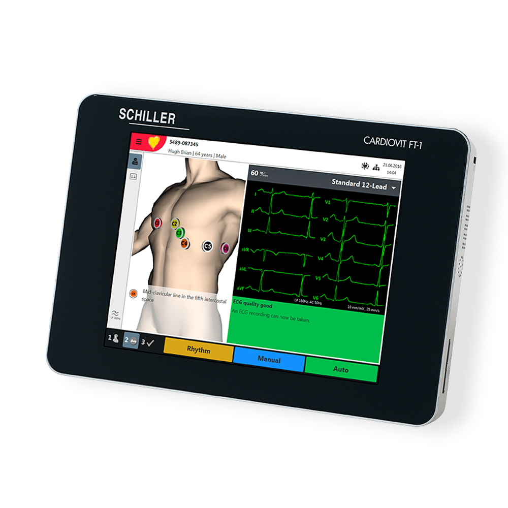 Electrocardiografo, cardiovit, FT-1, Schiller, Tijuana, Baja California, ECG, Electro, Tecnobiomedica